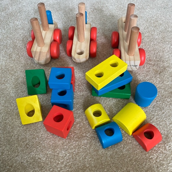 Melissa & Doug Stacking Train Toddler Toy - Picture 4 of 4